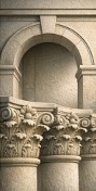 Arch and capitals.